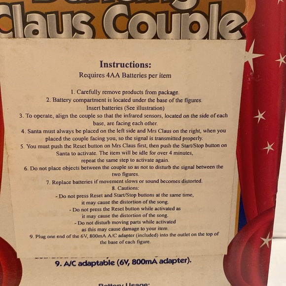 Dancing Claus Couple Figurines - Picture 5 of 12